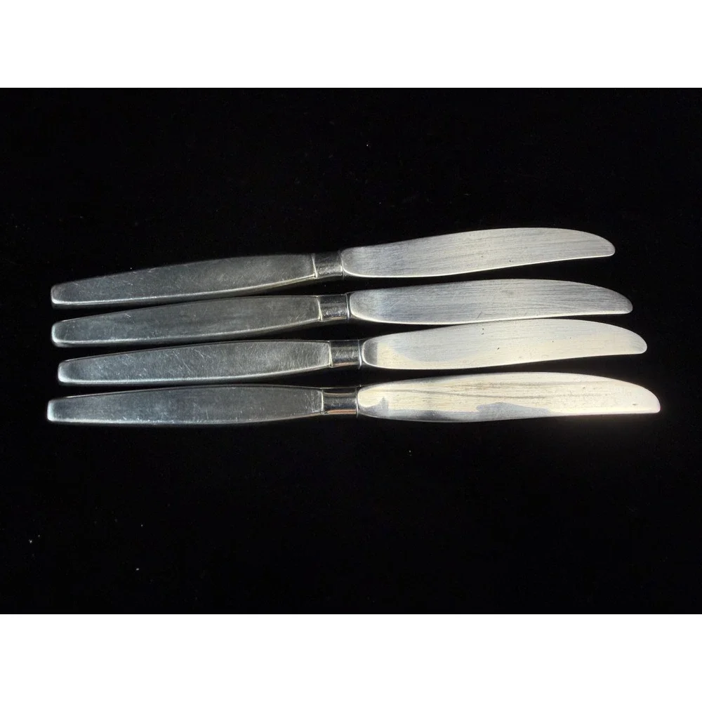 Vintage Frost Fire Community Stainless Steel Butter Knives by Oneida - Set of 4